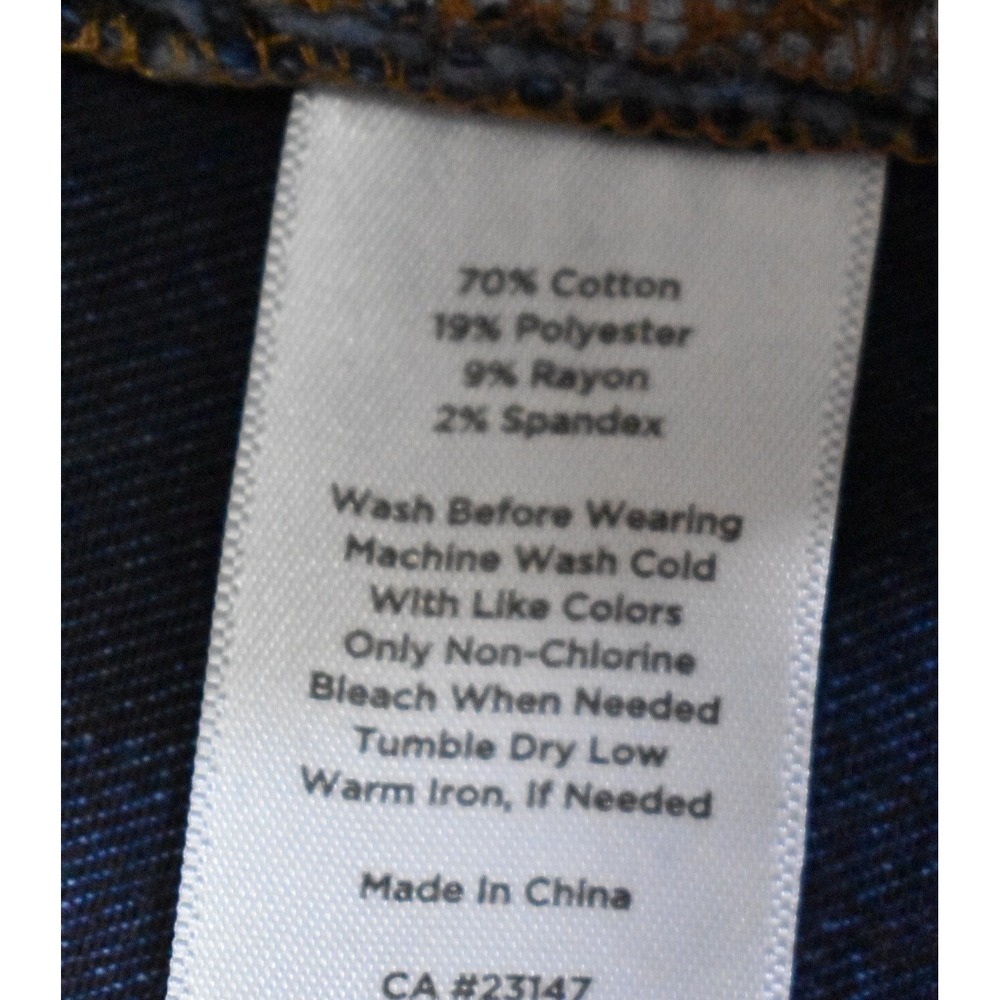 Talbots 22WP Flawless Five-Pocket Straight Leg Jeans Comfy Stretch Blue 5-Pkt - Picture 7 of 16